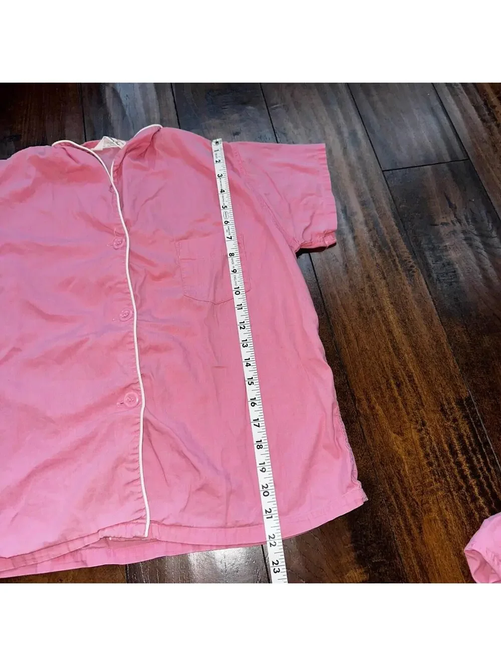Vintage 50s 60s Tommies Sanforized Sleepwear Pajamas Pair Pants Top Cotton Pink